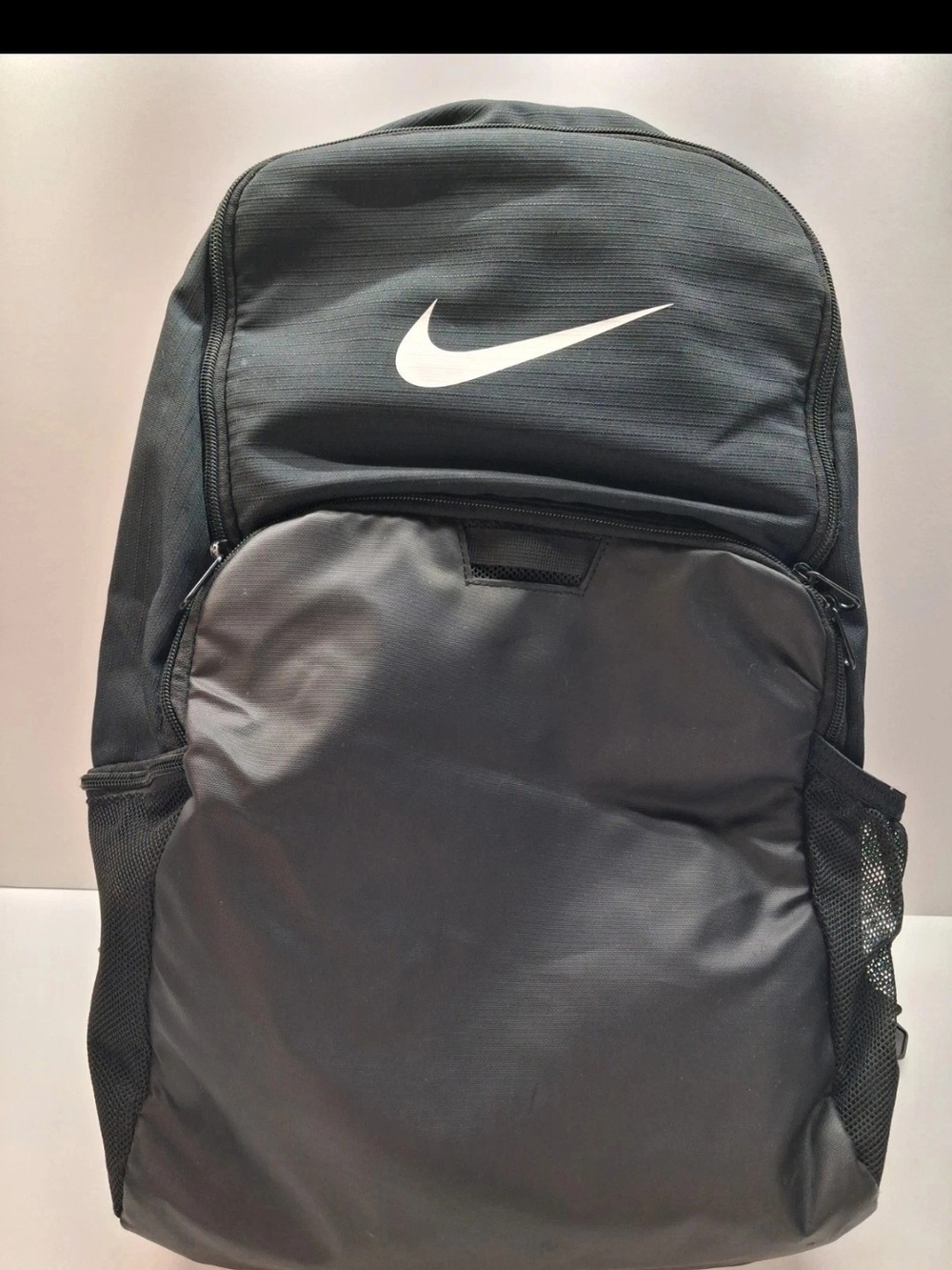 Nike Black Backpack with White Swoosh
